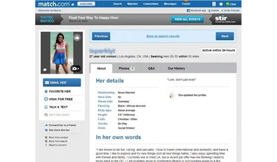 How Can I Use a Message Filter On Match.Com?
