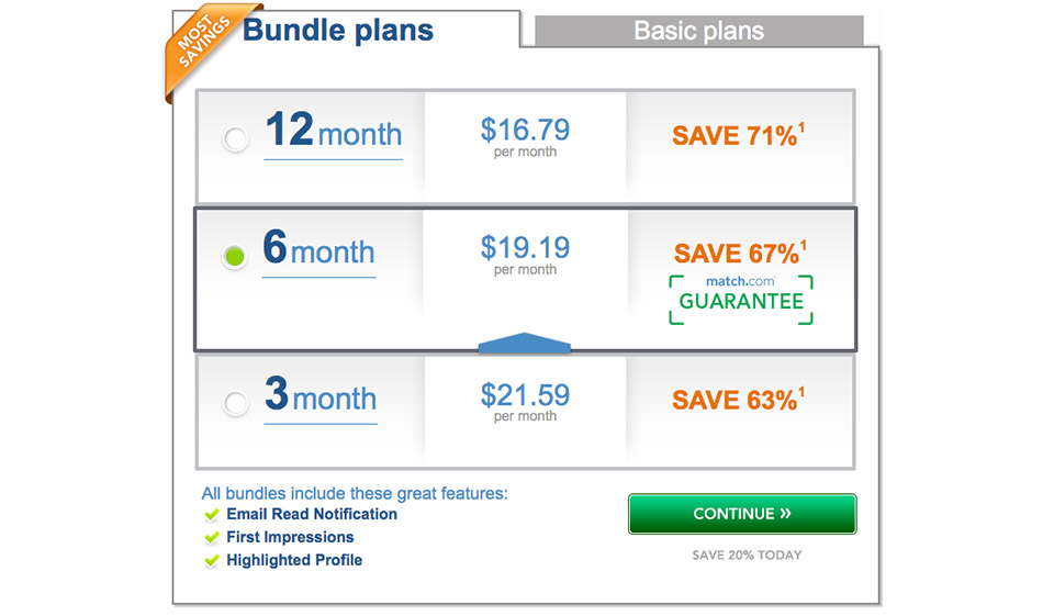 Does Match.com Offer Special Membership?