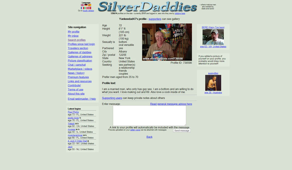 Can you see if someone likes you on Silverdaddies being a free member?