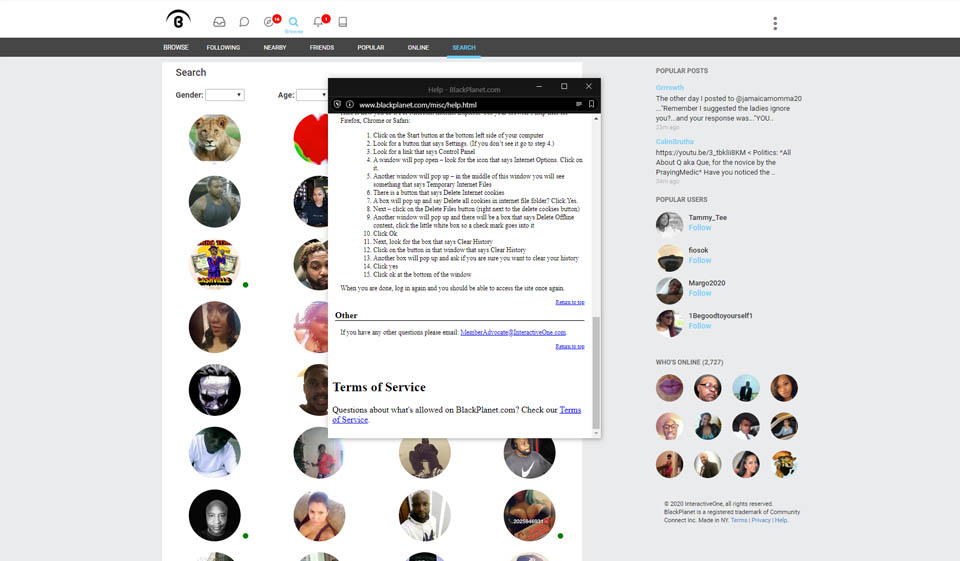 How to Contact the Website