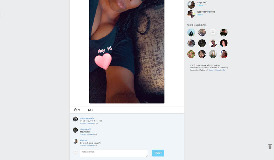 Interface of Website