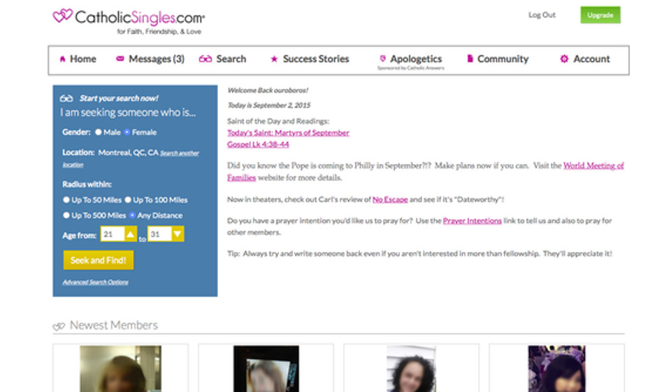 Is There a Video Chat on Catholic Singles?