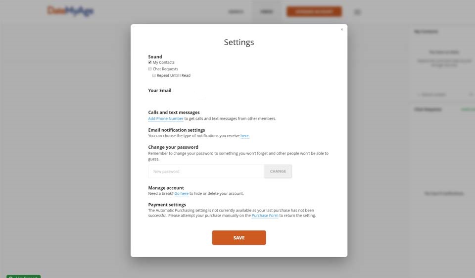 Datemyage Help And Support