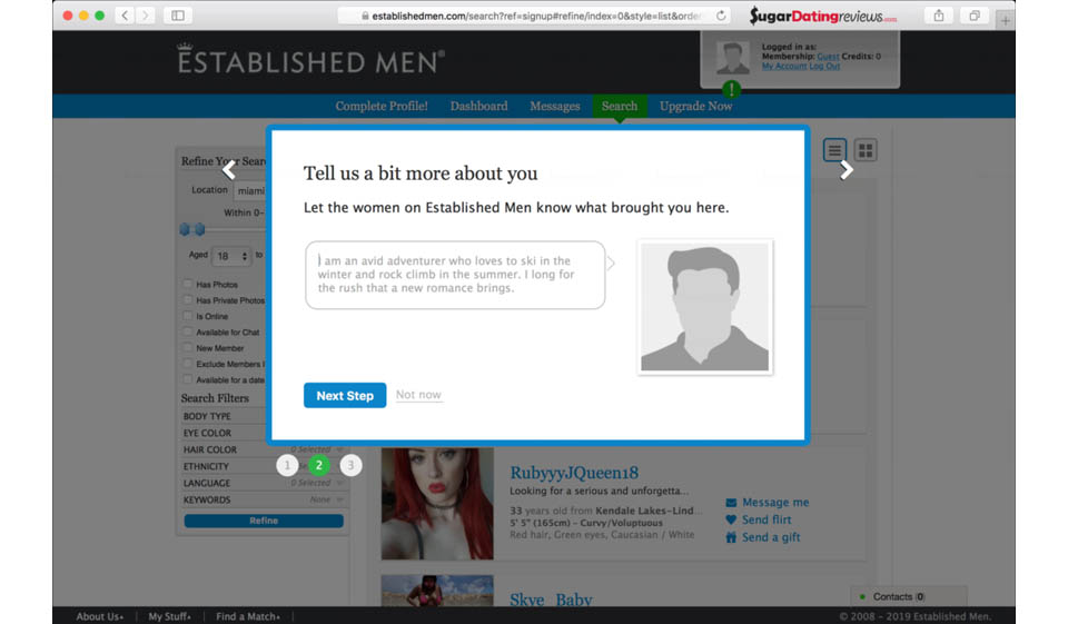 Where is Established Men Currently Located?