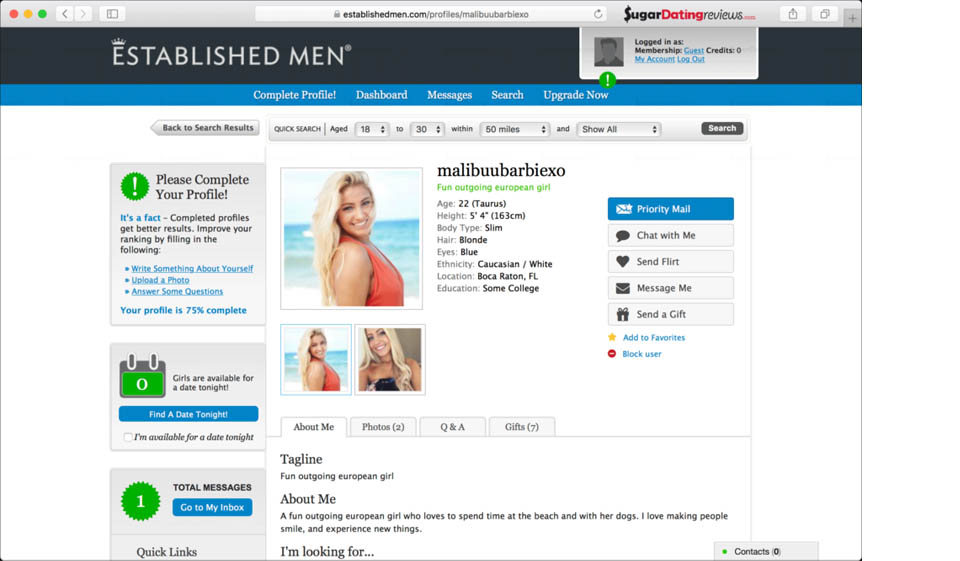 The Main Points of Website Interface