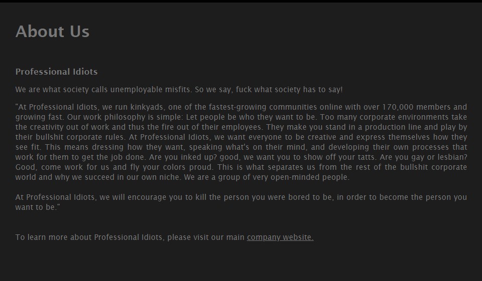 Sign-Up Process and Login Info