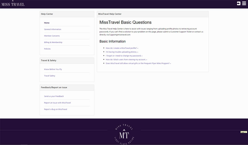 Miss Travel Help And Support