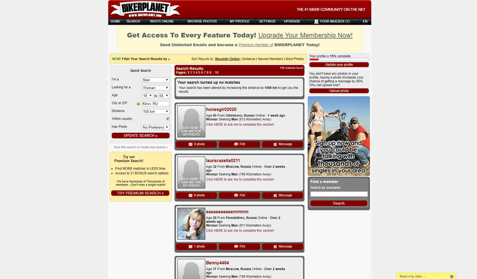 Czy na Biker Planet są fałszywi lub oszukańczy członkowie?