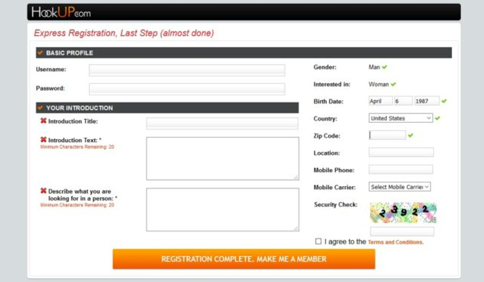 How To Create A Hookup Profile