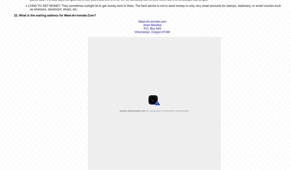 Kann ich sehen, ob sich jemand für mich interessiert, wenn ich einen Insassen treffe?