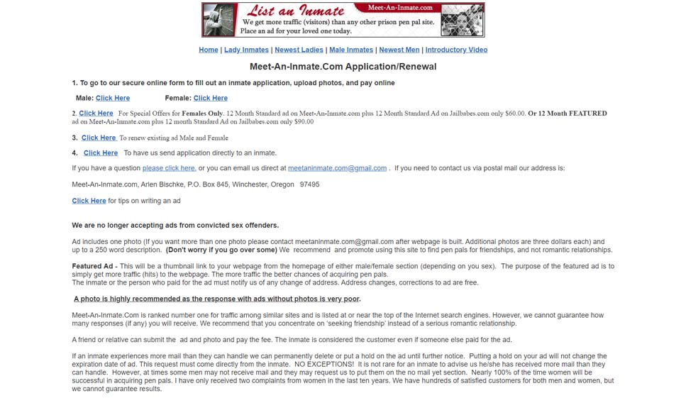 Kann ich meine Brieffreunde filtern, wenn ich einen Insassen treffe?