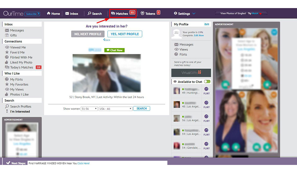 Can I Change The Information I Placed On OurTime?