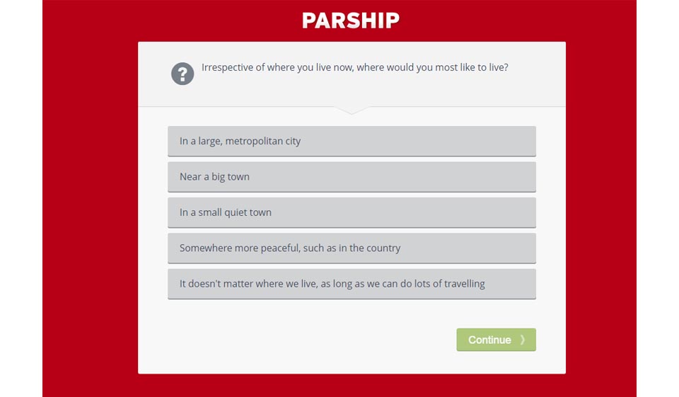 Parship Mobile App und Website