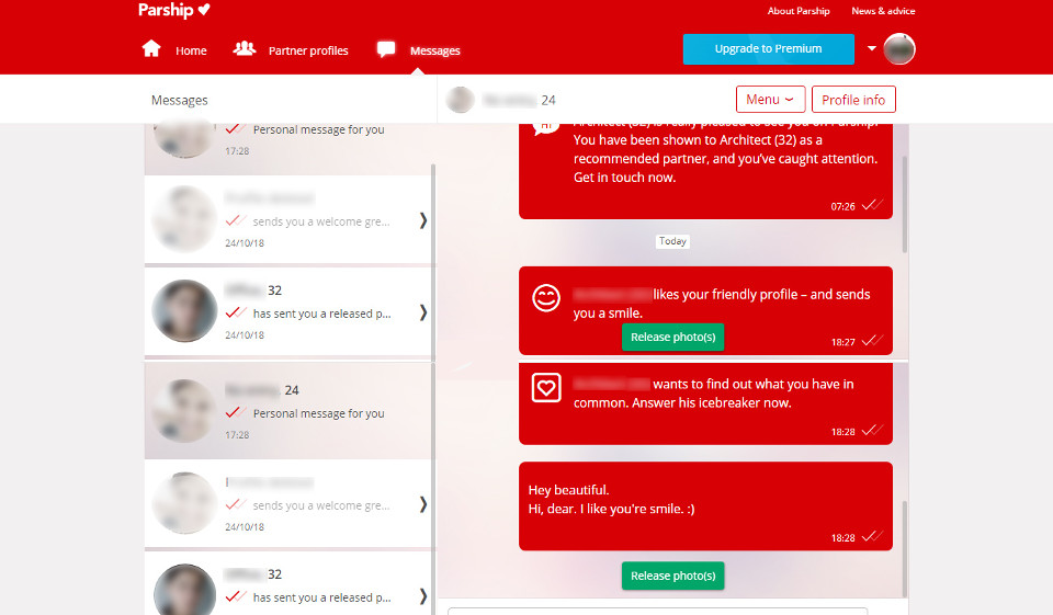 Parship-Schnittstelle