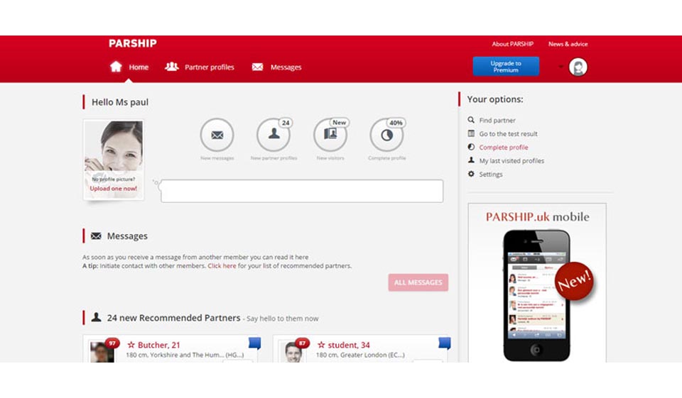 Alternative Sites wie Parship