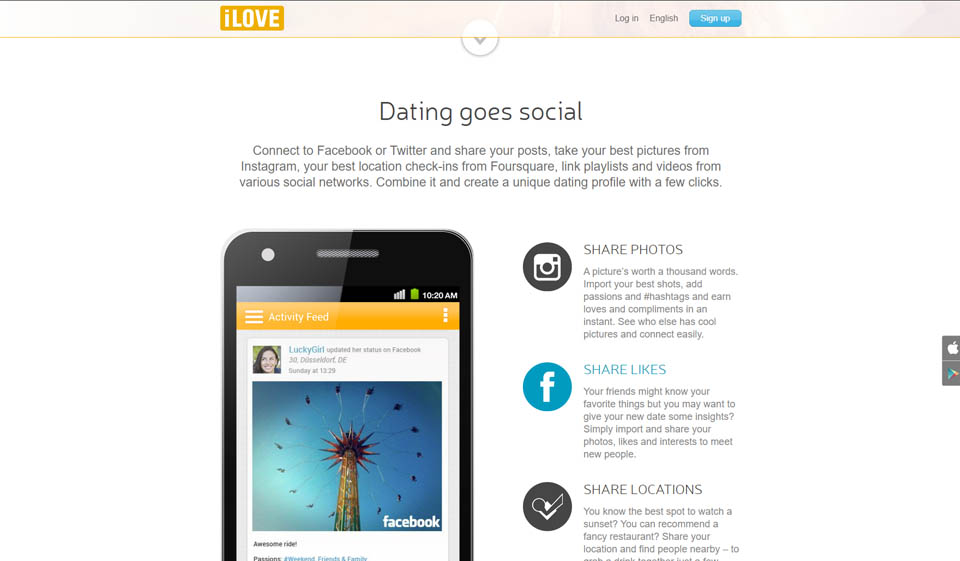 iLove Mobile App and Website