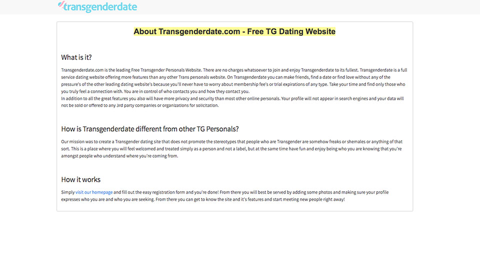 TransgenderDate Review: Great Dating Site?