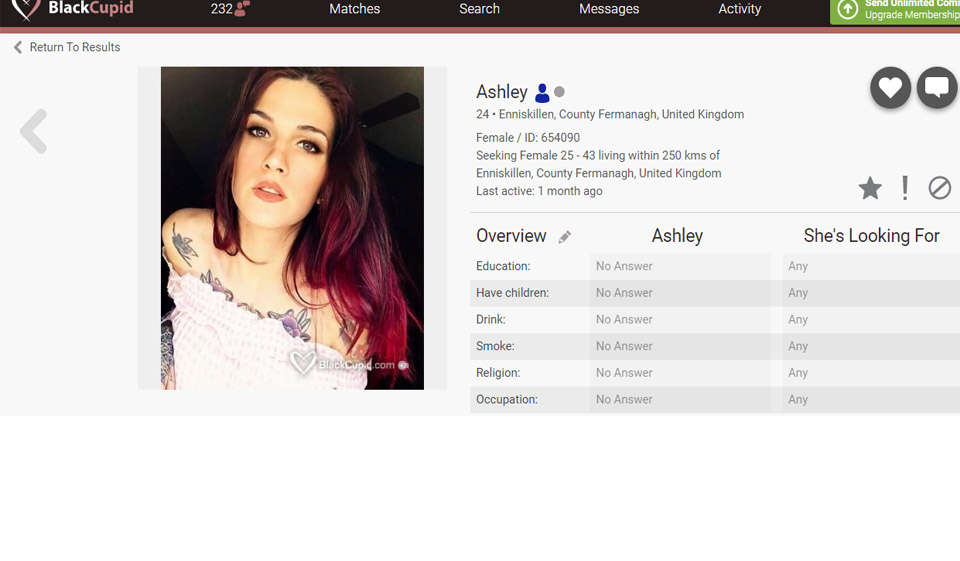 Sito web e app Blackcupid Mobile