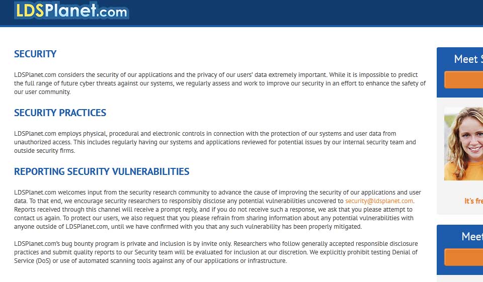 LDSPlanet: Betrug und gefälschte Profile