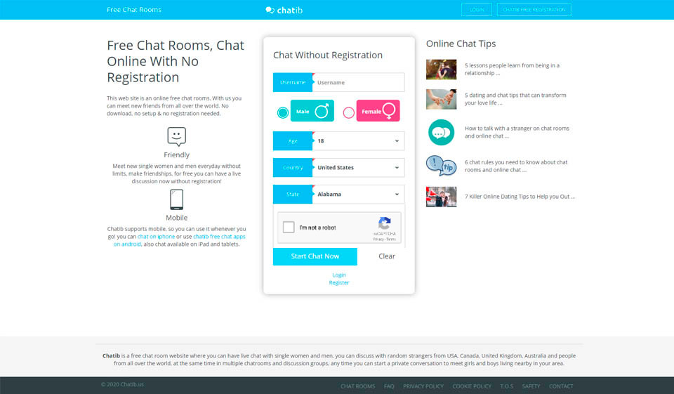 Chatib Mobile app and Website