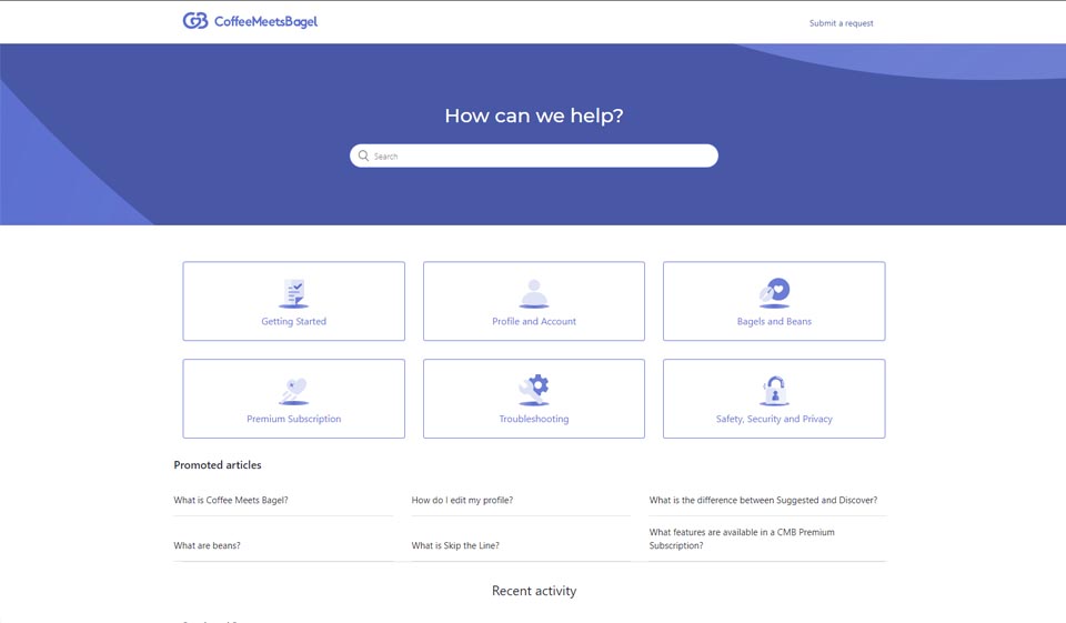 CoffeeMeetsBagel Mobile app and Website