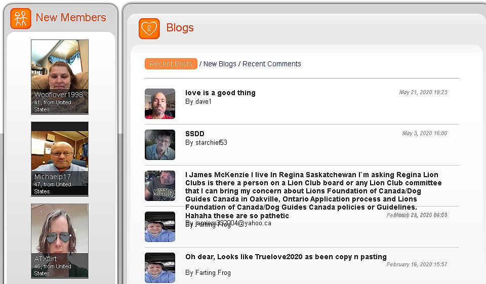 Caractéristiques spéciales de Dating4disabled