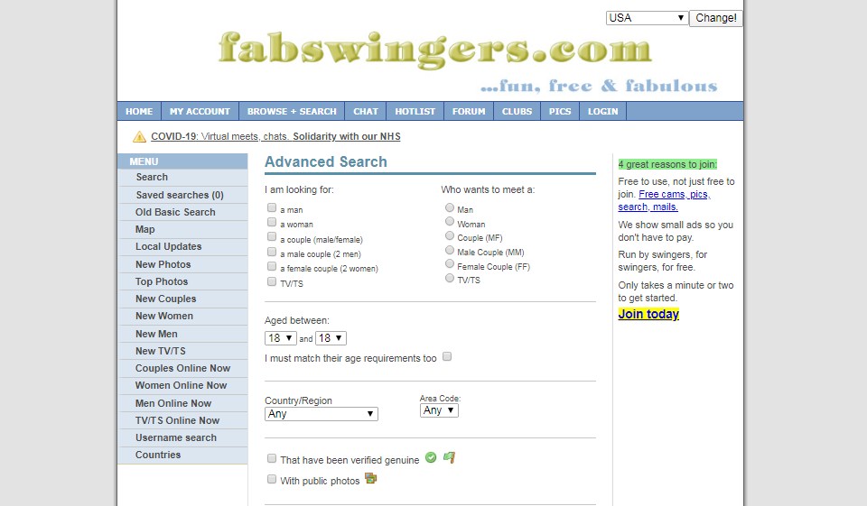 Is Fabswingers Available Worldwide?