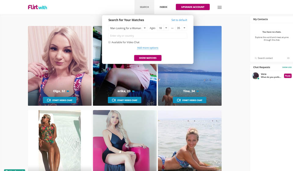 FlirtWith Mobile App And Website