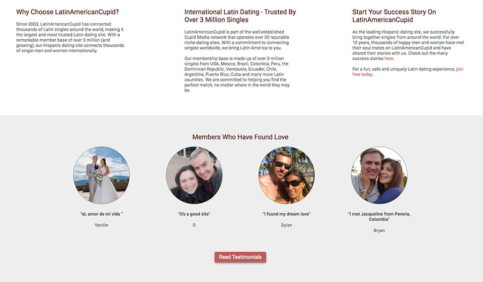 LatinAmericanCupid Audience Quality