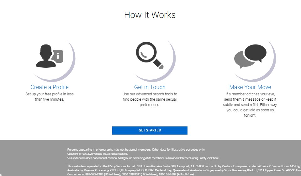 Sexfinder Website and App