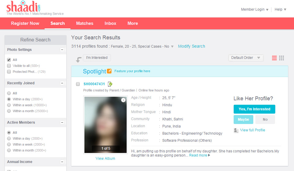 Ist Shaadi wirklich sicher und geborgen?