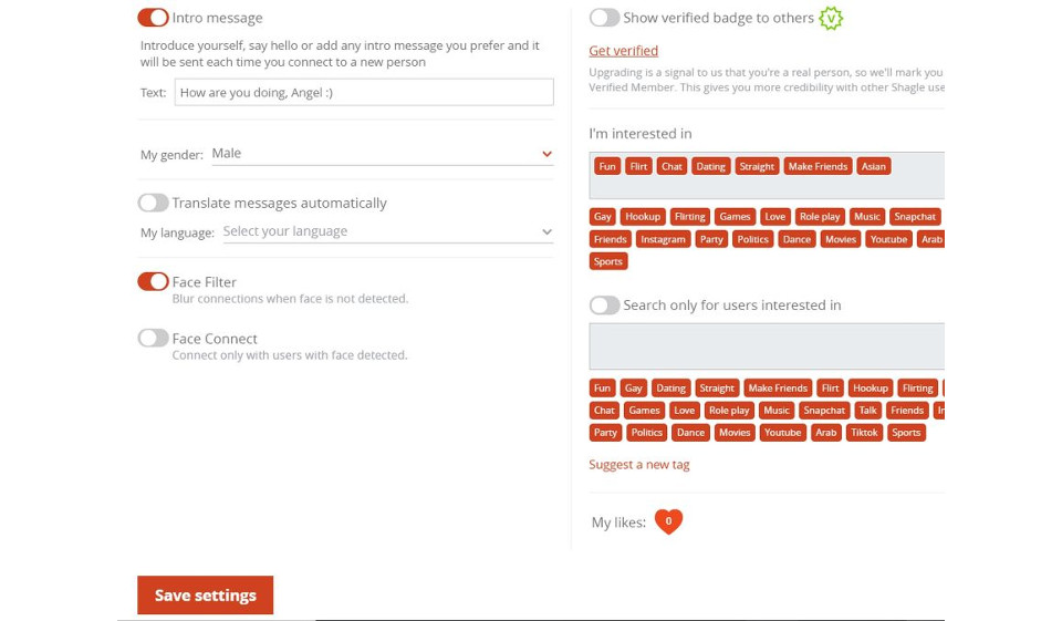 Ist Shagle weltweit verfügbar?