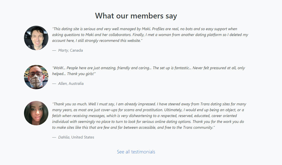 Real-life review of mytranssexualdate