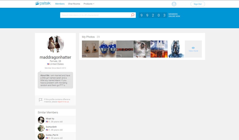 Searching for members