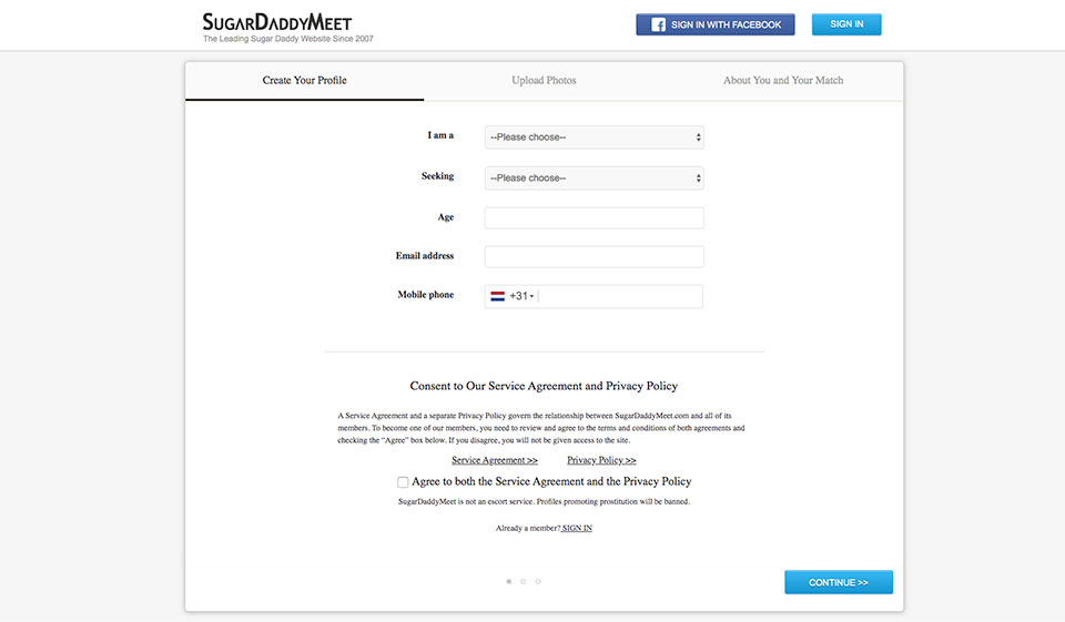 Mobile app and Website