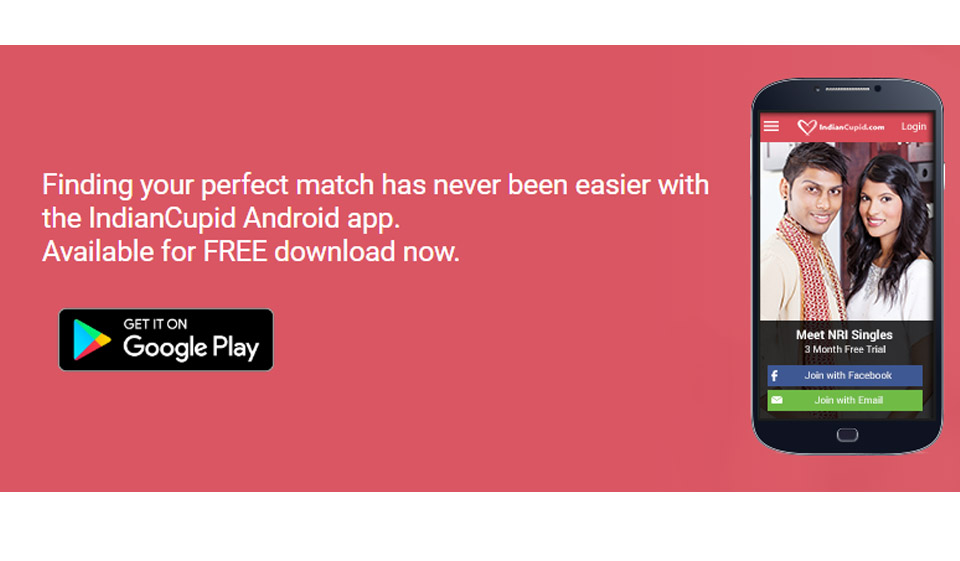 IndianCupid mobilapp og nettsted