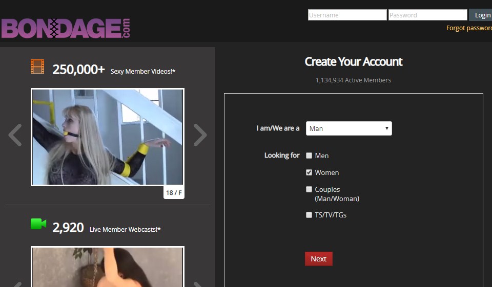 Bondage Unique Features