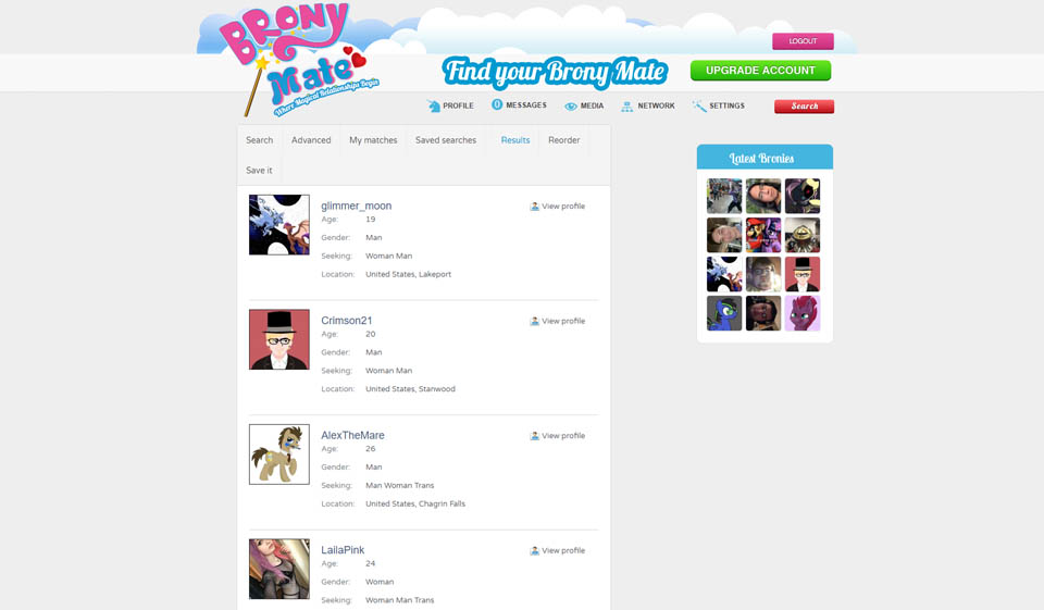 Special Features For Bronymate website Users For dating online