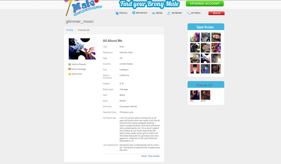 Bronymate Age To Qualify to Make an account on the dating site