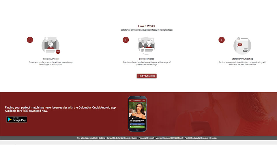 Who is the owner of ColombianCupid?