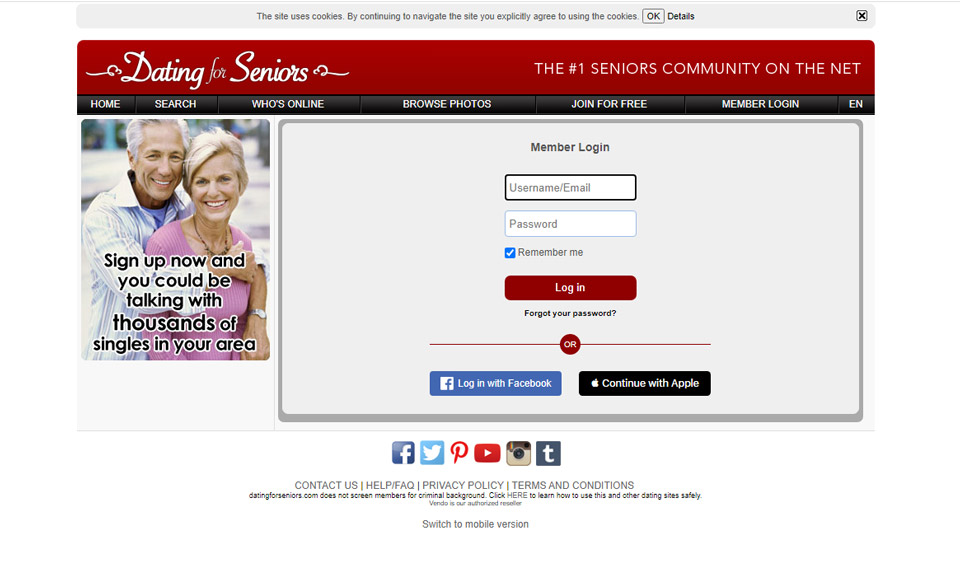 Dating for seniors website