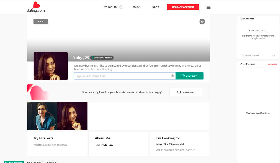 Mobile app and website