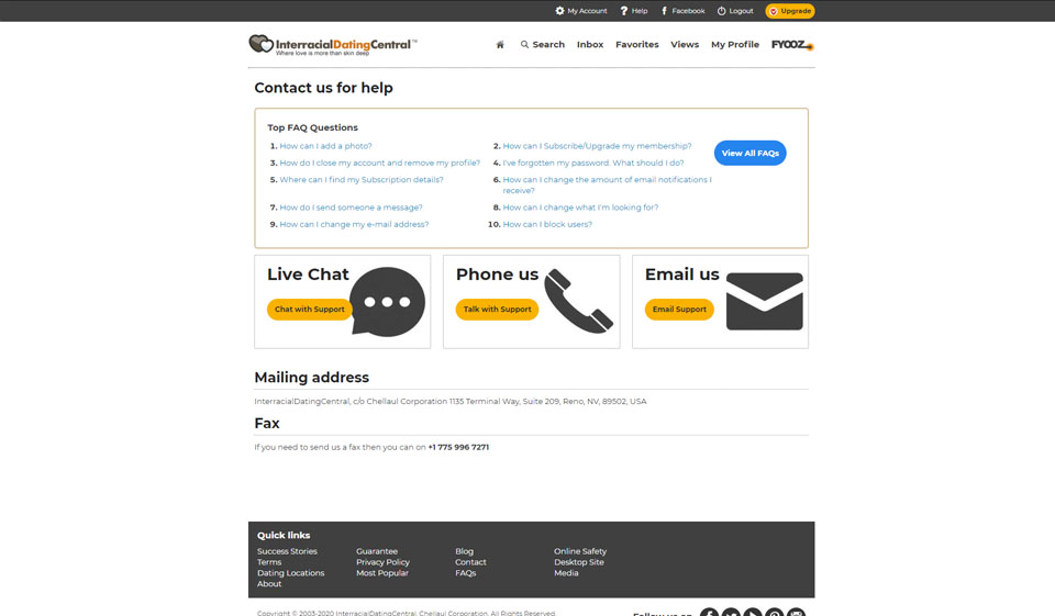 InterracialDatingCentral Seguridad y protección de los usuarios