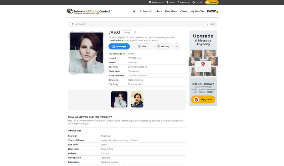 InterracialDatingCentral Funciones especiales