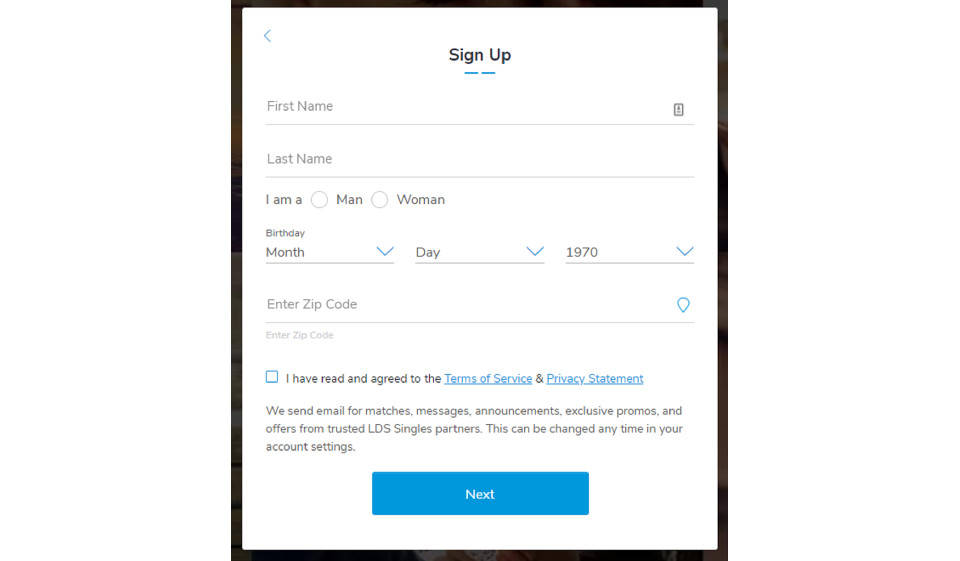 Was ist der Prozess des Messaging von jemandem auf LDSSingles?