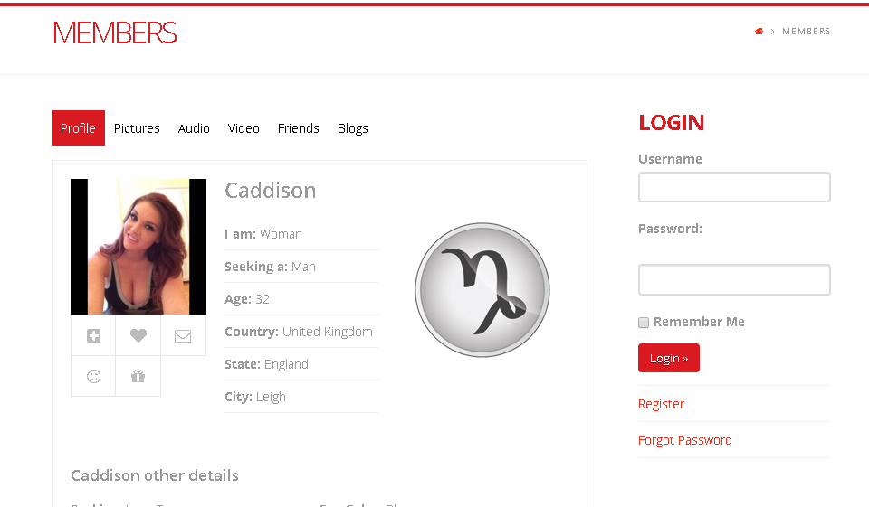 Community of this dating website