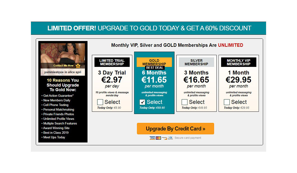 Membership Costs and Payment Methods Available