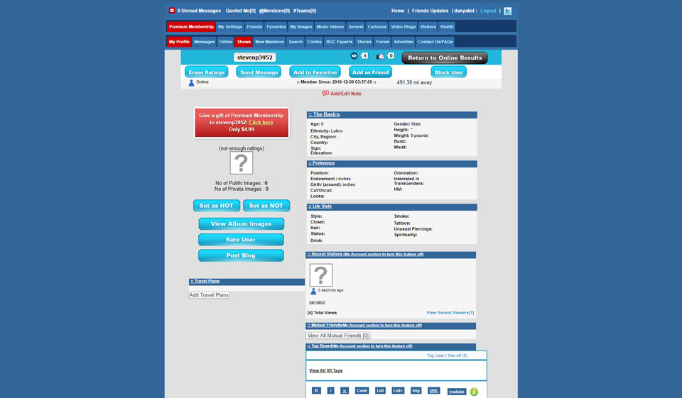 BGCLive Member Profile