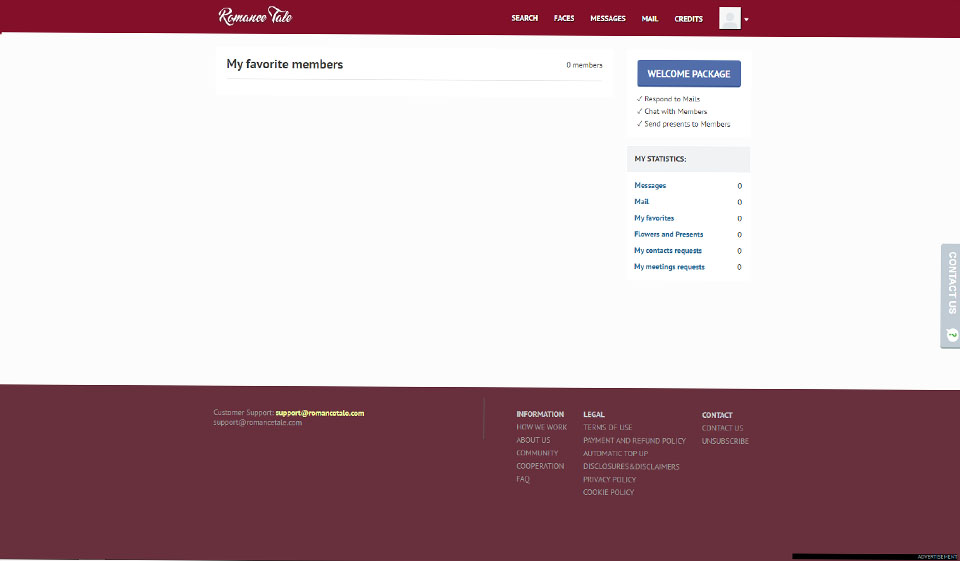 RomanceTale Search Options