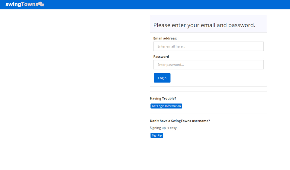 Is Swingtowns Registration process